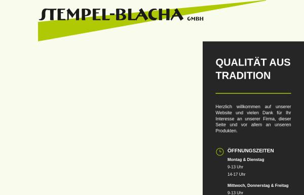 Vorschau von www.stempel-blacha.com, Stempel Blacha GmbH