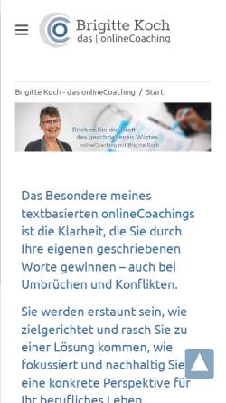 Vorschau der mobilen Webseite www.consulta-managementberatung.de, Consulta Managementberatung Brigitte Koch