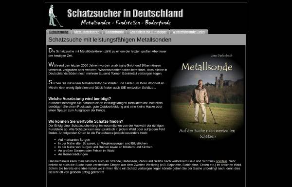 Vorschau von www.schatzsucher-in-deutschland.de, Schatzsucher in Deutschland