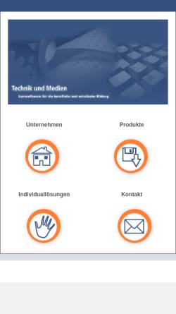 Vorschau der mobilen Webseite www.tm-online.de, Technik und Medien GmbH
