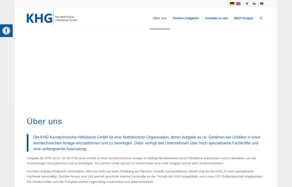 Vorschau von www.khgmbh.de, Kerntechnische Hilfsdienst GmbH