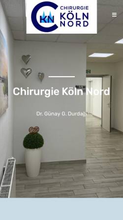 Vorschau der mobilen Webseite www.chirurgie-koeln-nord.de, Dr. med. Jochen Wefers und Peter Reul - Ambulantes Operationszentrum Köln-Nord!