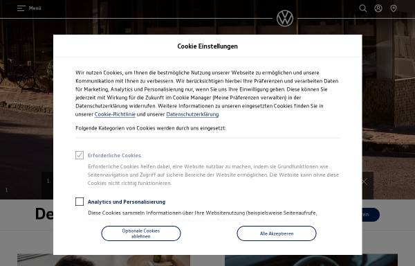 Vorschau von www.vw-jahreswagen.de, Volkswagen AG