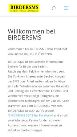 Vorschau der mobilen Webseite www.birdersms.com, Birdersms.com