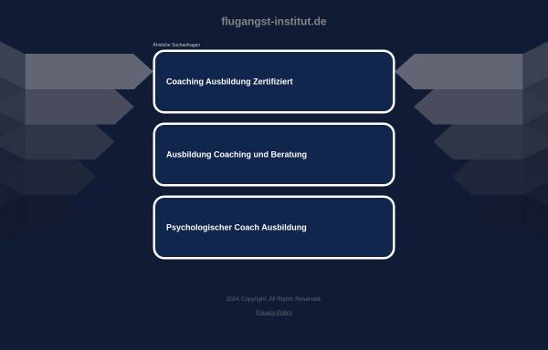Vorschau von www.flugangst-institut.de, Flugangst Institut