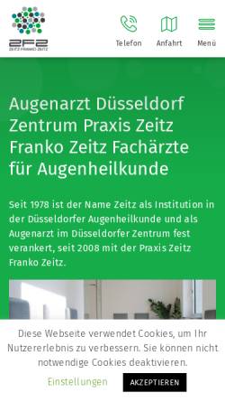 Vorschau der mobilen Webseite www.zeitzfrankozeitz.de, Praxis Zeitz Franko Zeitz