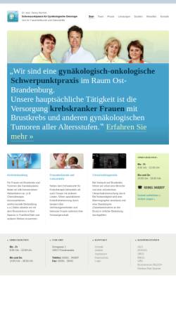 Vorschau der mobilen Webseite www.praxis-heinrich.de, Dr. med. Georg Heinrich, Arzt für Frauenheilkunde und Geburtshilfe