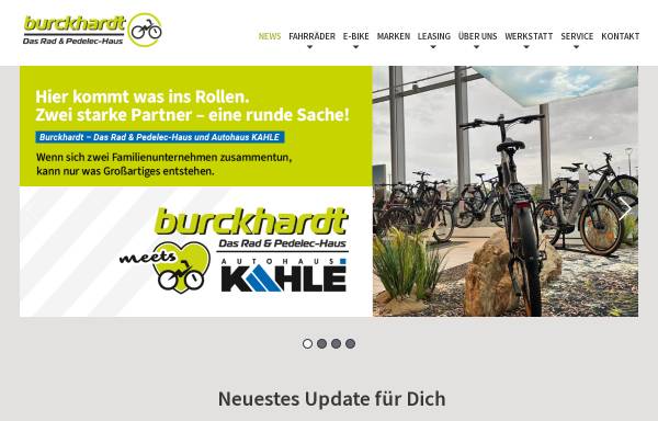 Vorschau von www.burckhardt-zeg.de, Burckhardt Das Rad und Roller-Haus - inh. Meike Flasbarth