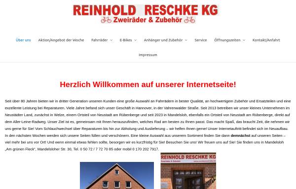 Vorschau von www.xn--reschkezweirder-clb.de, Fahrrad Reschke KG