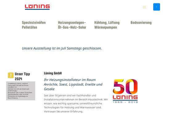 Vorschau von www.laluening.de, Lüning GmbH