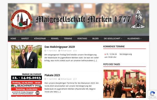 Vorschau von www.mgmerken.de, Maigesellschaft Merken 1777