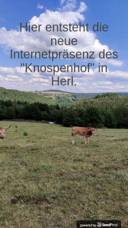 Vorschau der mobilen Webseite www.knospenhof.de, Knospenhof