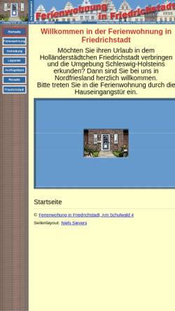 Vorschau der mobilen Webseite www.sievers-friedrichstadt.de, Ferienwohnung Sievers