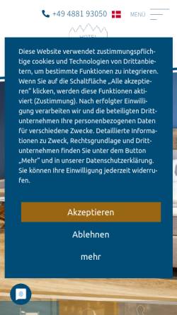 Vorschau der mobilen Webseite www.hotel-aquarium.de, Hotel Aquarium