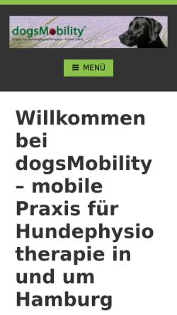 Vorschau der mobilen Webseite www.dogsmobility.de, DogsMobility Stefan Glatz