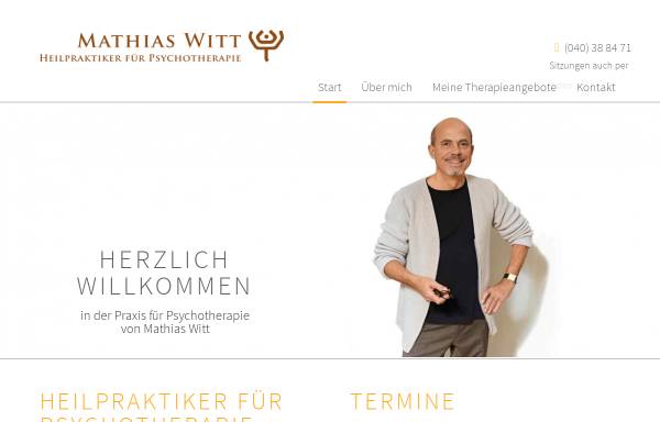 Vorschau von www.mathias-witt.de, Mathias Witt - Heilpraktiker für Psychotherapie