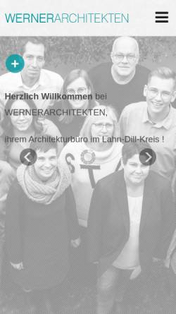 Vorschau der mobilen Webseite www.wernerarchitekten.com, Werner Architekten; Thomas Werner