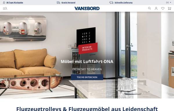 Vorschau von www.vandebord.de, VanDeBord - style.landed.