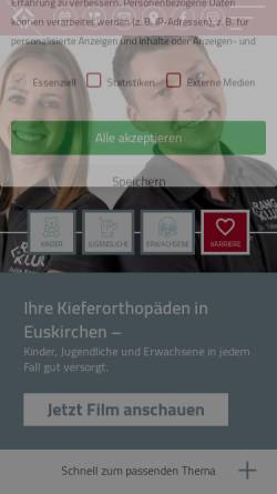 Vorschau der mobilen Webseite www.zorn-kfo.de, Dr. med. dent. Barbara Zorn Kieferorthopädin