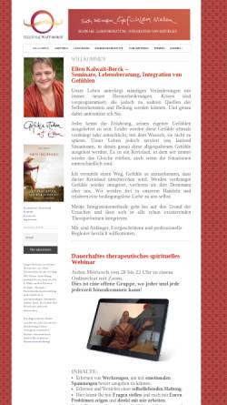 Vorschau der mobilen Webseite www.xn--gefhlestellen-yob.de, Lebensberatung und Begleitung Gefühlestellen Ellen Kallweit-Borck