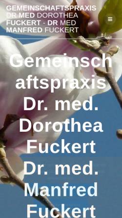 Vorschau der mobilen Webseite fuckert.de, Dr. med. Manfred Fuckert