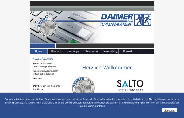 Vorschau von www.daimer.de, Daimer Türmanagement GmbH