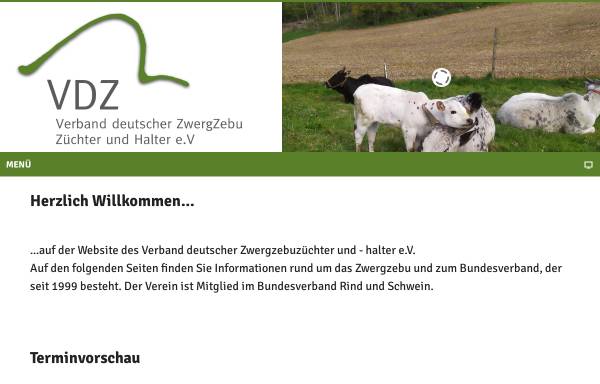 Vorschau von www.zwergzebu-bundesverband.de, Verband deutscher Zwergzebuzüchter und -halter