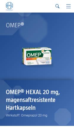 Vorschau der mobilen Webseite www.omep.de, Sodbrennen