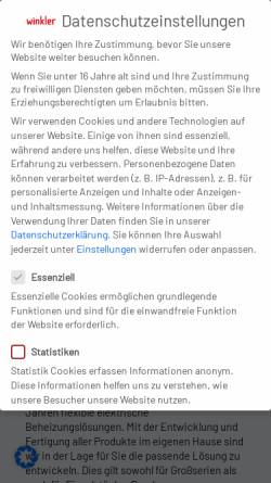Vorschau der mobilen Webseite winkler.eu, Winkler GmbH