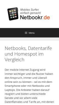 Vorschau der mobilen Webseite www.netbookr.de, Netbookr