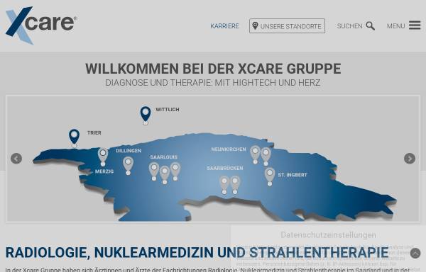 Vorschau von www.x-care.de, Ärztegemeinschaft X-care Gruppe Radiologie, Nuklearmedizin und Strahlentherapie