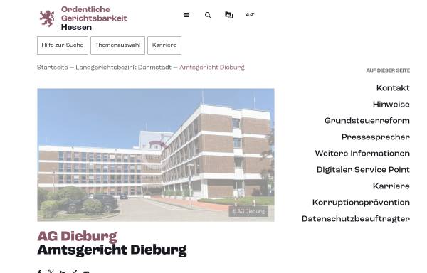 Vorschau von www.ag-dieburg.justiz.hessen.de, Amtsgericht Dieburg
