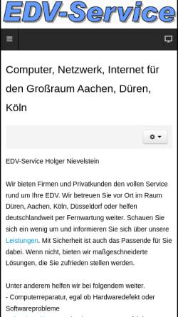 Vorschau der mobilen Webseite www.nievelstein-online.de, EDV-Service Holger Nievelstein