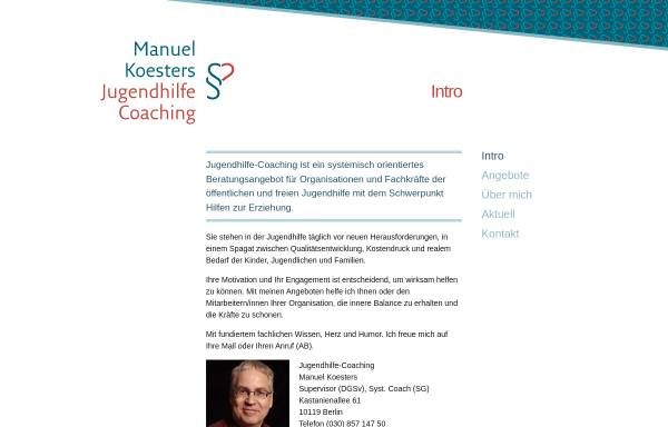 Vorschau von www.jugendhilfe-coaching.de, Jugendhilfecoaching Manuel Koesters