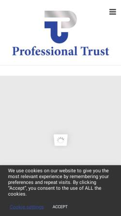 Vorschau der mobilen Webseite www.professional-trust.com, Professional Trust