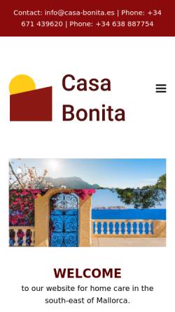 Vorschau der mobilen Webseite casa-bonita.es, Casa Bonita