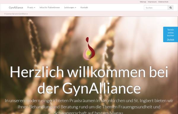 Vorschau von www.gyn-alliance.de, Drs. med. Angresius, Bohn, Sobiech und Partner Gyn-Alliance GbR Frauenärzte