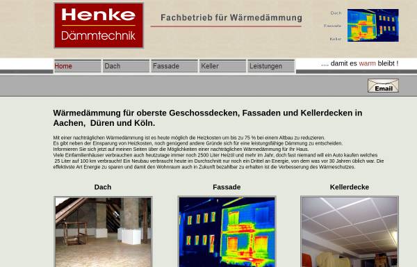 Vorschau von www.daemm-dein-dach.de, Henke Dämmtechnik