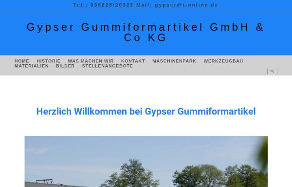 Vorschau von www.gummiformartikel-gypser.de, Gummiformartikel Gypser