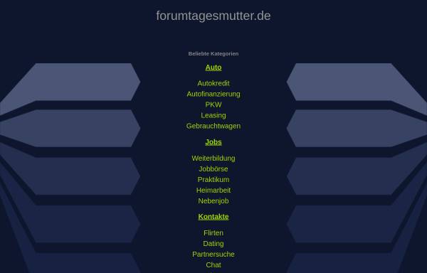 Vorschau von www.forumtagesmutter.de, Forum Tagesmutter