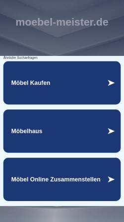 Vorschau der mobilen Webseite www.moebel-meister.de, Moebel-Meister.de, Schulze GmbH