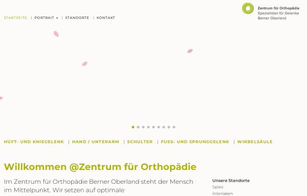 Vorschau von www.orthopaedie-berner-oberland.ch, Zentrum für Orthopädie Berner Oberland