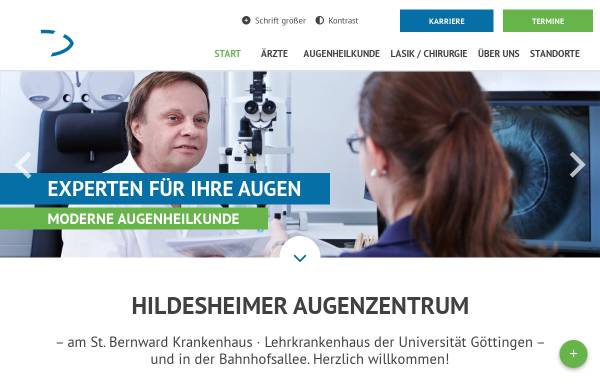 Vorschau von www.hildesheimer-augenzentrum.de, Hildesheimer Augenzentrum