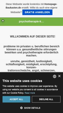 Vorschau der mobilen Webseite psychotherapie-kassel.de.tl, Heidrun Bonn