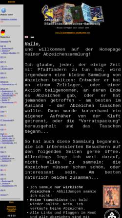Vorschau der mobilen Webseite abzeichen.irmer.org, Andreas' Pfadfinderabzeichen-Sammlung