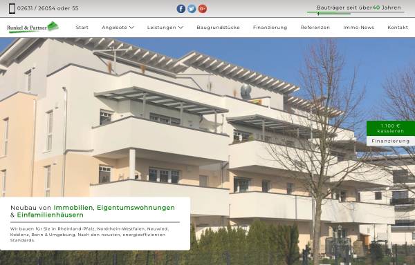 Vorschau von www.runkel-partner.de, Runkel & Partner - Massivhaus, Inh. Robert Runkel