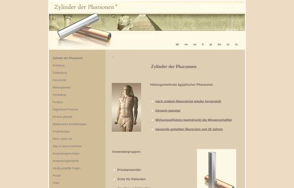 Vorschau von faraoncylinder.eu, Zylinder der Pharaonen