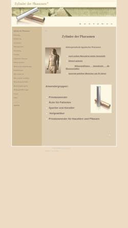 Vorschau der mobilen Webseite faraoncylinder.eu, Zylinder der Pharaonen