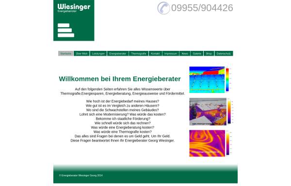 Vorschau von www.wiesinger-energieberater.de, Georg Wiesinger