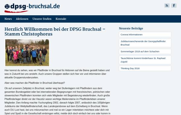 Vorschau von dpsg-bruchsal.de, DPSG Stamm Christopherus